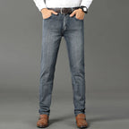 Wthinlee 8 Models Spring Autumn Business Jeans Men Casual Straight Stretch Fashion Classic Work Denim Trousers Brand Clothing