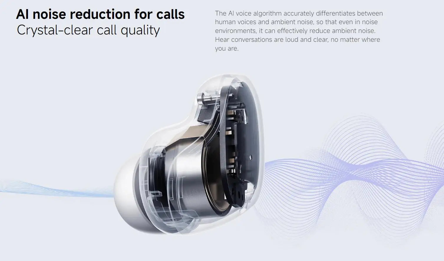 Xiaomi Redmi Buds 6 Play Wireless Bluetooth Earphone, AI Noise Reduction, Touch control Wireless Earphone, Long Endurance BT5.4