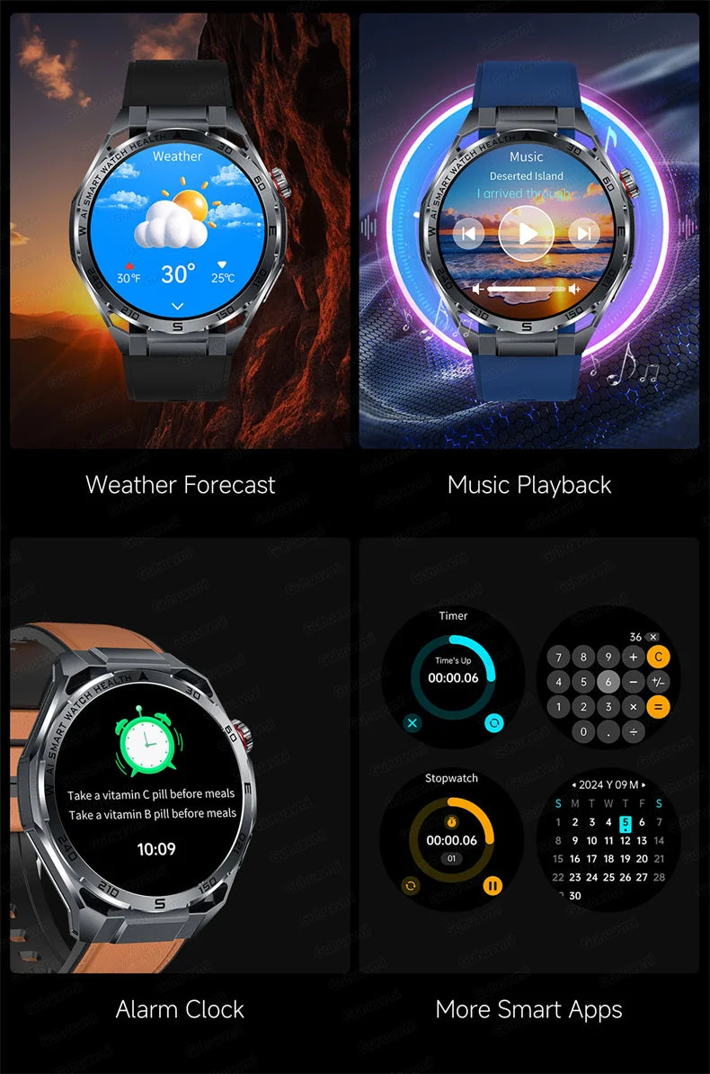 ECG High-end Health Smart Watch Men Blood pressure lipids bloodoxygen Body analysis Uric acid Health Tracker Smartwatch Men lady