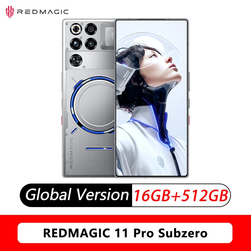 (Used) Phone gaming RedMagic 11 Pro 5G, International version, screen Ins, processor-shaped 8 Elite Gen 5, battery-mAh, 50 MP photo Device, NFC compatible