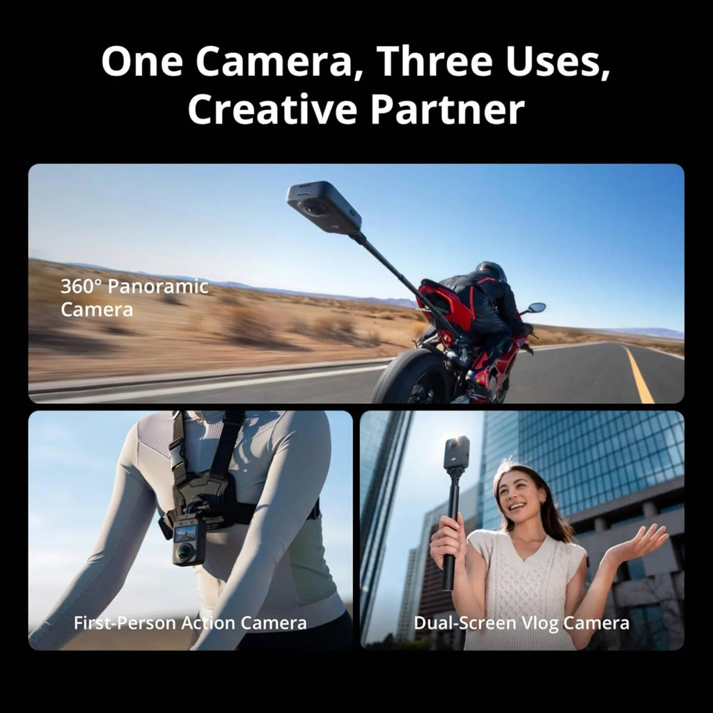 DJI Osmo 360 Camera , Waterproof 8K 360° Action Camera 1-Inch 360° Imaging,Native 8K 360° Video, 105GB, 360 Action Camera