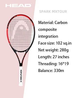 HEAD Carbon Composite Integration Tennis Racket For Beginners Men Women College Students Single Training Racquet