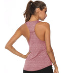 WANAYOU Sleeveless Yoga Shirts Women Quick Dry Running Sports Tank Top Sleeveless Fitness Gym Workout Top Yoga Vest