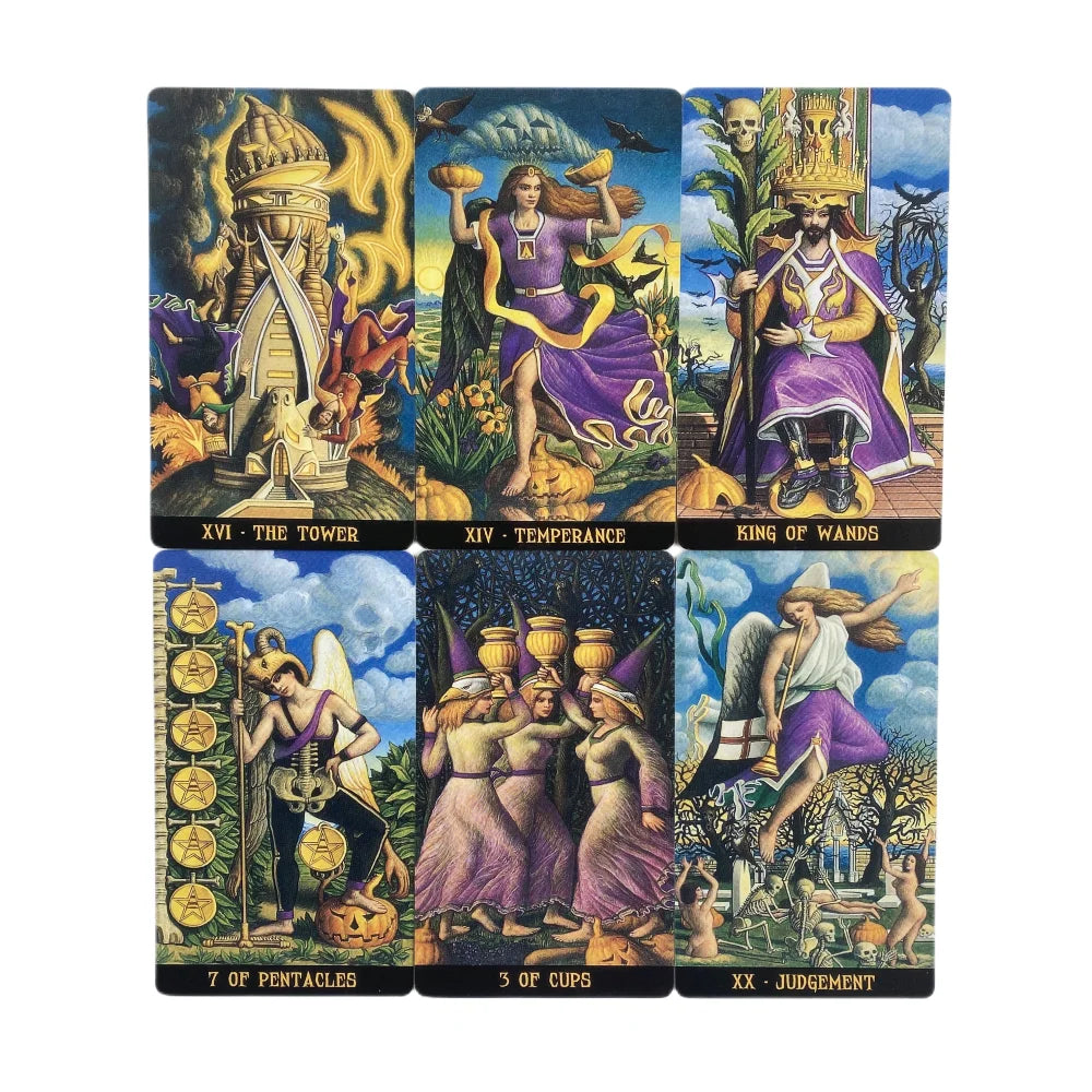 Jack-O'-Lantern Tarot Cards A 78 Deck Oracle English Visions Divination Edition Borad Playing Games