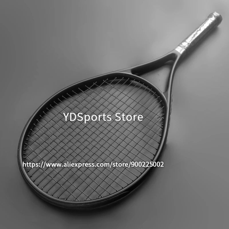 1pcs 27inch Technical Type Tennis Rackets Strung Carbon Aluminum Alloy Recreational Racquet Shockproof With Carry Bag For Adult