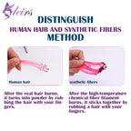 ADEIRS Color  8D Tip Hair Extensions 100% Real Human Hair Microbeads Extensions Color Purple Blue Pink Gray 18-20inch