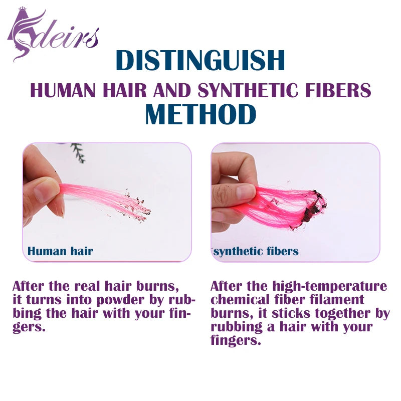 ADEIRS Color  8D Tip Hair Extensions 100% Real Human Hair Microbeads Extensions Color Purple Blue Pink Gray 18-20inch