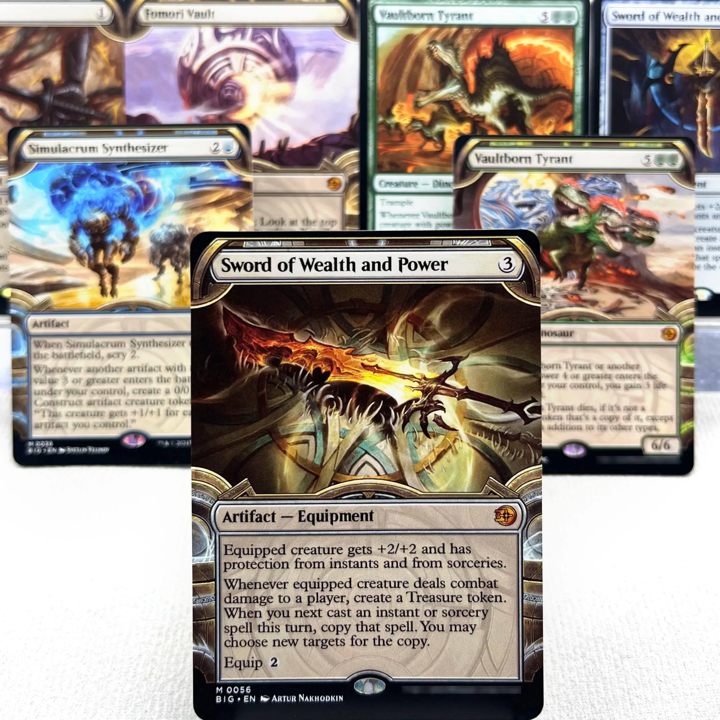 BIG MH3 OTJ OTP HOLO7-Ⅰ01 Tcg cards proxys Magical  Simulacrum Synthesizer and Power Vaultborn the Tyrant Ulamog, Gather Secondary image