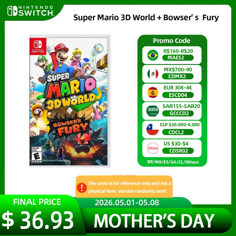 Super Mario 3D World Bowsers Fury - Nintendo Swtich Game Deals Games Cartridge Physical Card  support TV Tabletop Handheld Play Main image