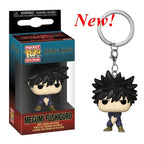 Newest FUNKO Pocket Keychain Jujutsu Kaisen Megumi Yuji Itadori Nobara Kugisaki Satoru Action Figure Collection Toys for Gifts