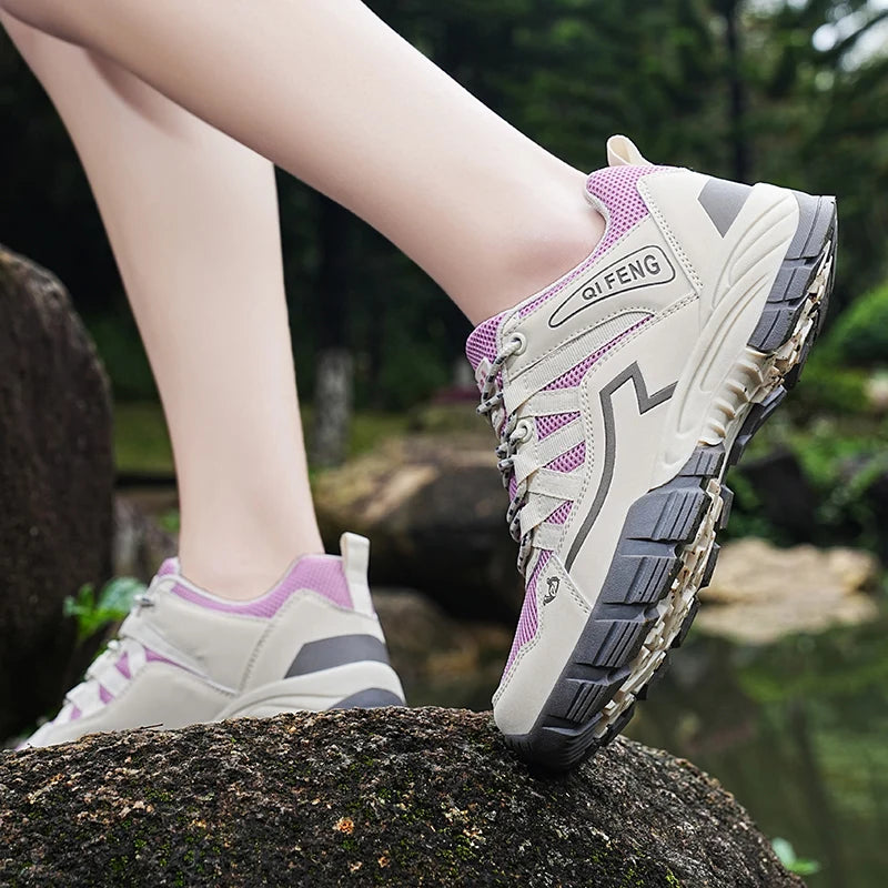 2025 Hiking Shoes Men Women Mesh Sneakers Breathable Fashion Mountain Shoes Boy Spring Autumn Summer Work Shoes Outdoor Trekking