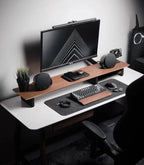 Z1 Monitor Height Increasing Rack Office Luxury Desk Setup E-sports Room Monitor Bracket Wooden Screen Stand with Compartments