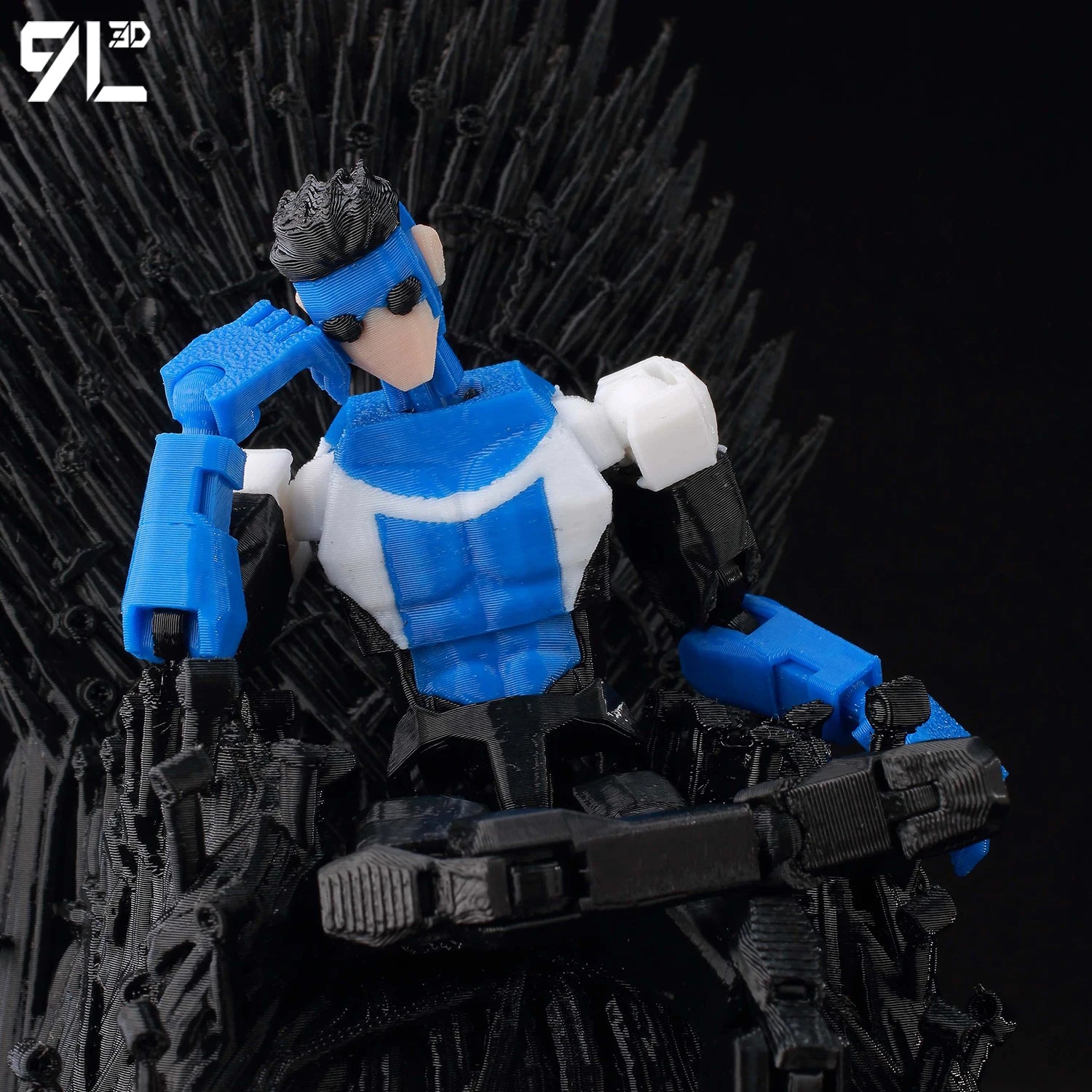 9L3D Superhero Team Invincible Boy Heroes Action Figure Lucky13 Dummy13 Multi-Colored T13 Multi-Jointed Collectible Toys Titan13