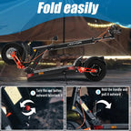 JOYOR T10 Folding Electric Scooter, Dual 1000W Motor, 10 inch Off-road Adults E-scooter with 60V 18Ah Battery