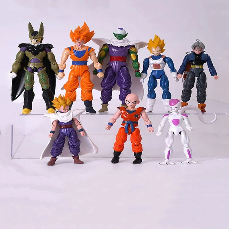 12-18CM Anime Dragon Ball Z Super Saiyan Son Goku Broly Vegeta Anime Action Figure Model Gifts Collectible Figurines for Kids Secondary image