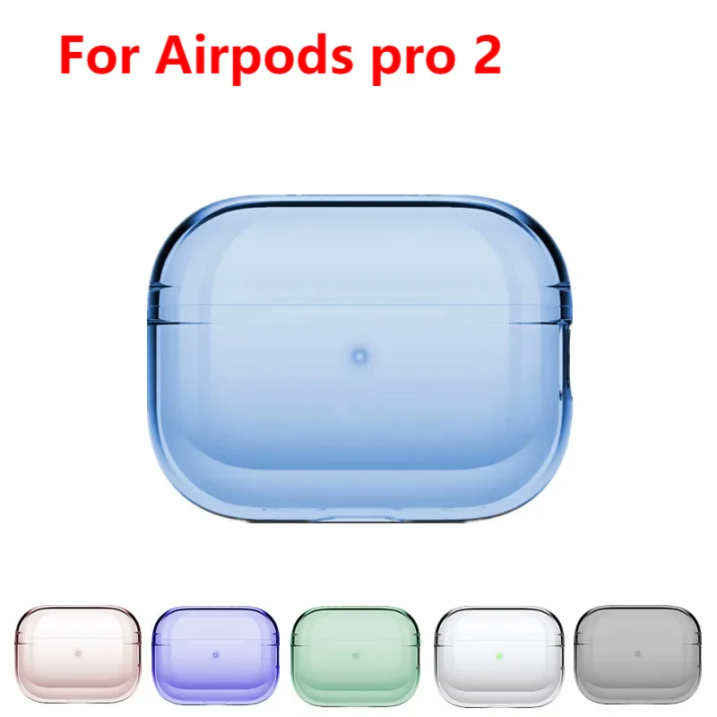 Clear Silicone Case for Airpods Pro 2 2022 Transparent Soft TPU Cover Case With Rope Earphone Accessories for Apple Airpod Pro 2