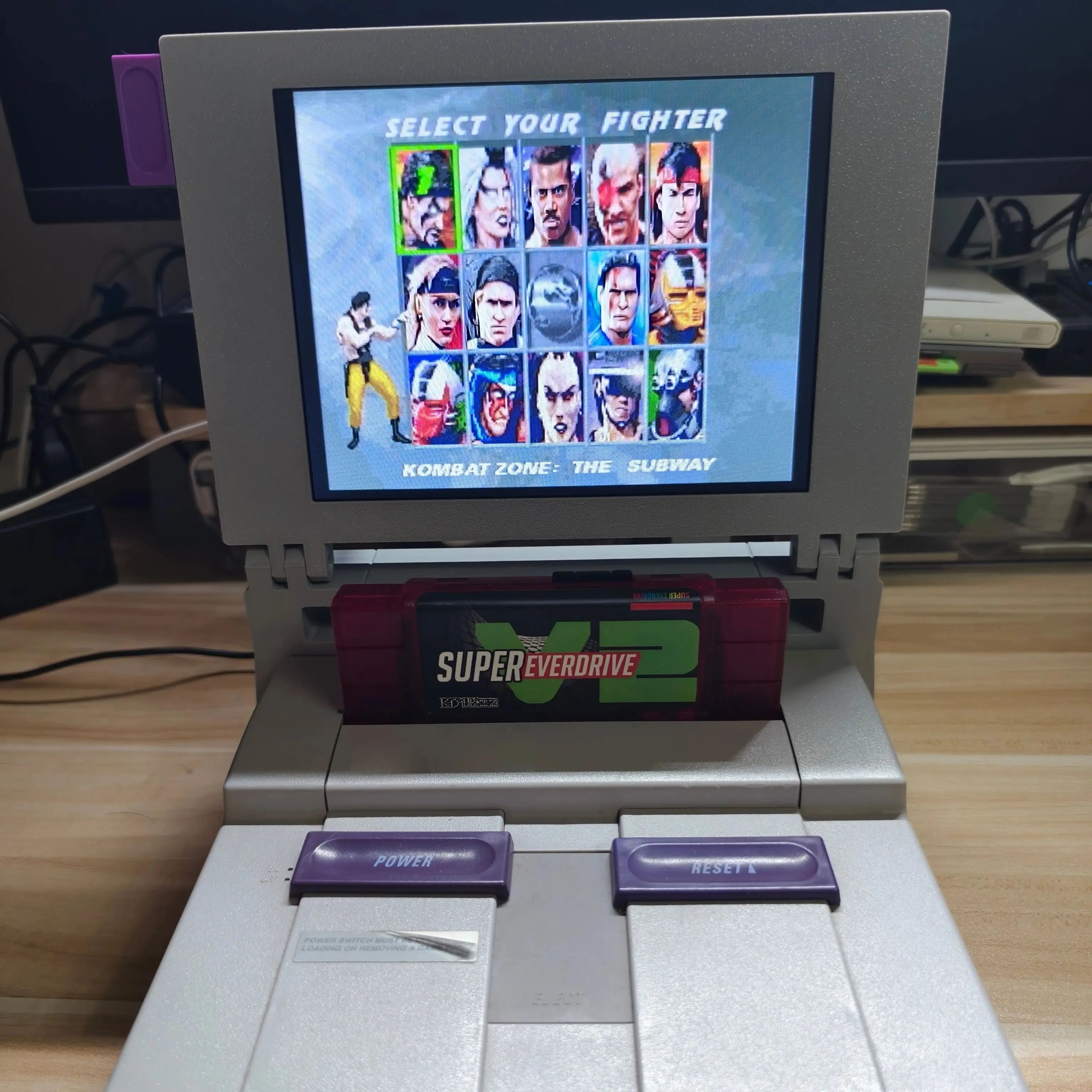 8Inch SNES Retro Arcade Game Machine 3D PRINT Portable Display Mini Monitor With Stereo For SNES ARCADE Game console