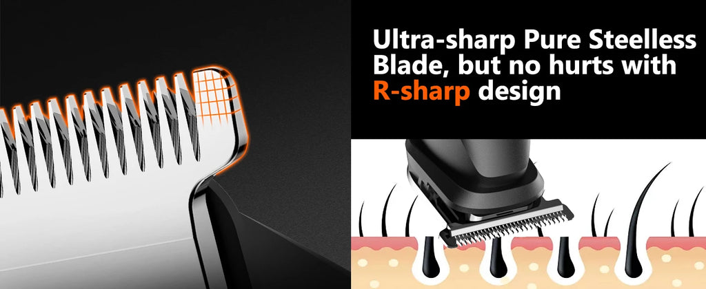 MAXGROOM Manscape Body Hair Trimmer 4 in 1 IPX6 Waterproof Pubic & Groin Shave Electric Grooming Kit for Men Nose Beard Trimmer
