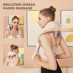 Neck Shoulder Massage Shawl Relaxer Cervical Spine Muscle Heated Trapezius Massager Press Kneading Charging