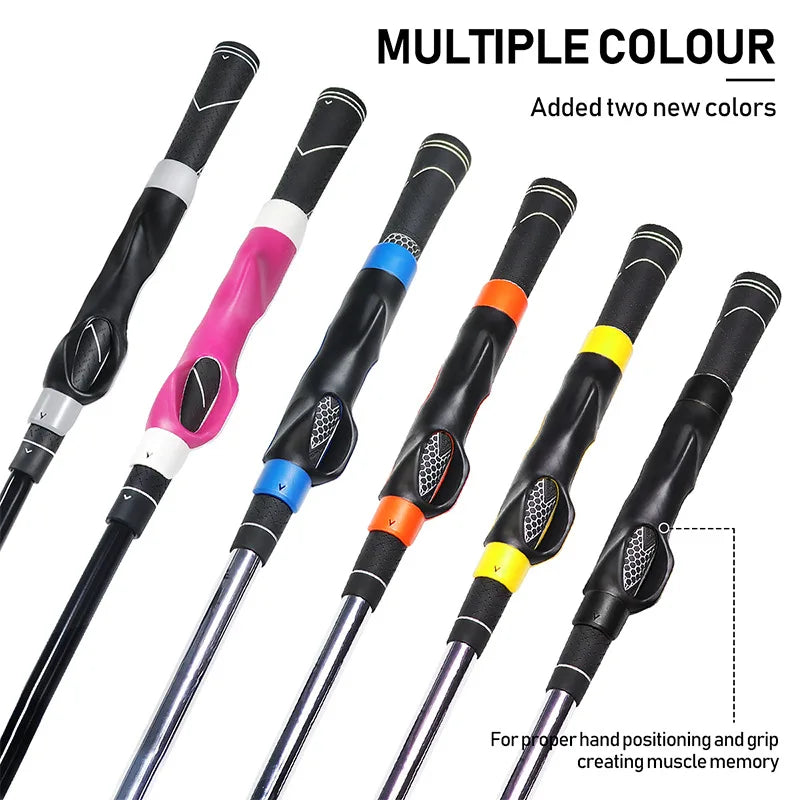 Golf Grip Trainer Golf Club Training Aid Enhance Grip Strength Golf Grip Kit for Golf Club To Help Train Correct Hand Position