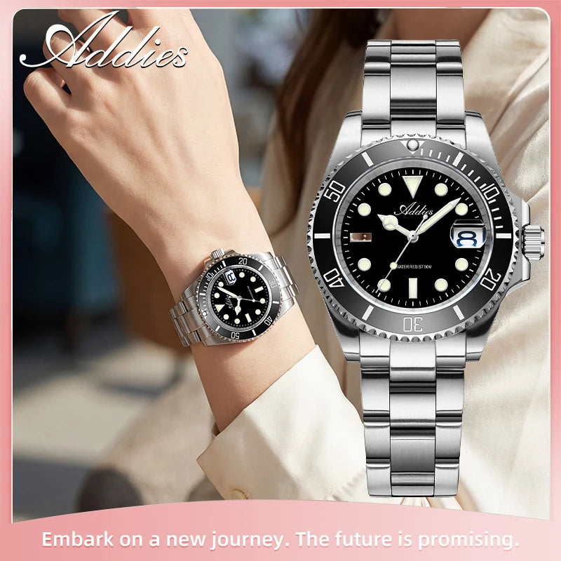 ADDIES Luxury Women's Watches Elegant Classic 36mm Business Ladies Watch BGW9 Luminous Waterproof Steel Quartz Woman Watches