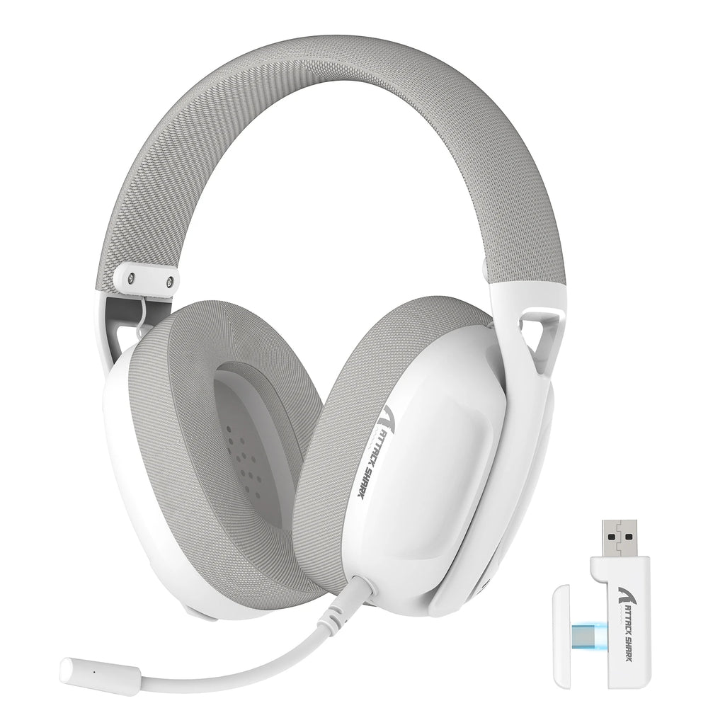 ATTACK SHARK L80 Ultra-Light Tri-Mode Gaming Headset Lightweight Wireless Gaming Headset for PC/PS4/PS5/Switch/Xbox
