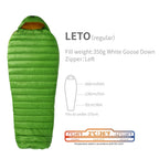 AEGISMAX LETO & NANO 700FP Ultra Dry Goose Down Sleeping Bag Ultralight Down Sleeping Bag for Camping and Hiking