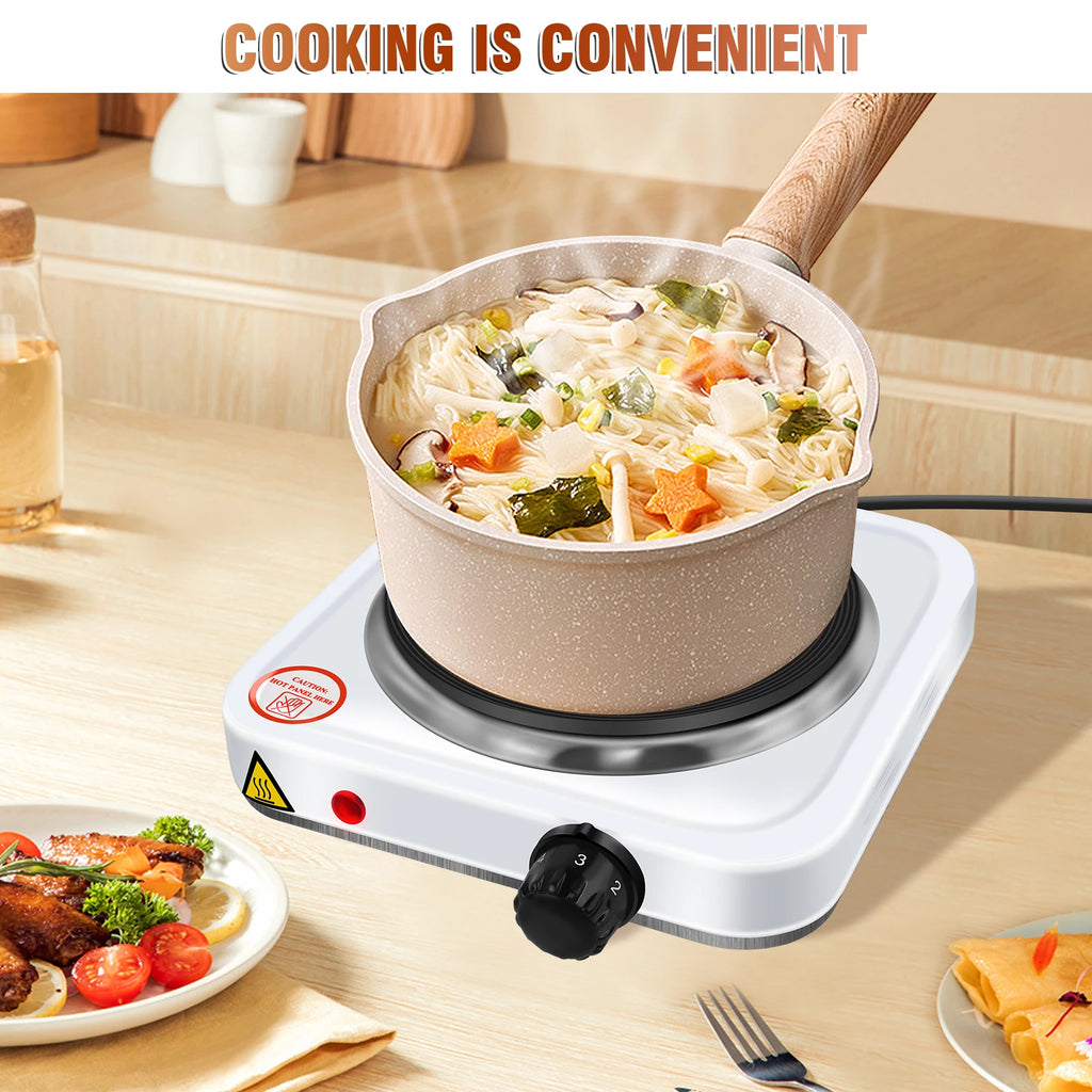 5-Speed 1000W Electric Stove Hot Plate Iron Burner Home Kitchen Cooker Coffee Heater Household Cooking Appliances