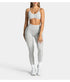 Teveo Tight-fitting Leopard-print Seamless Yoga Pants with Nude-skin High Elasticity Suitable for Fitness Running Pants