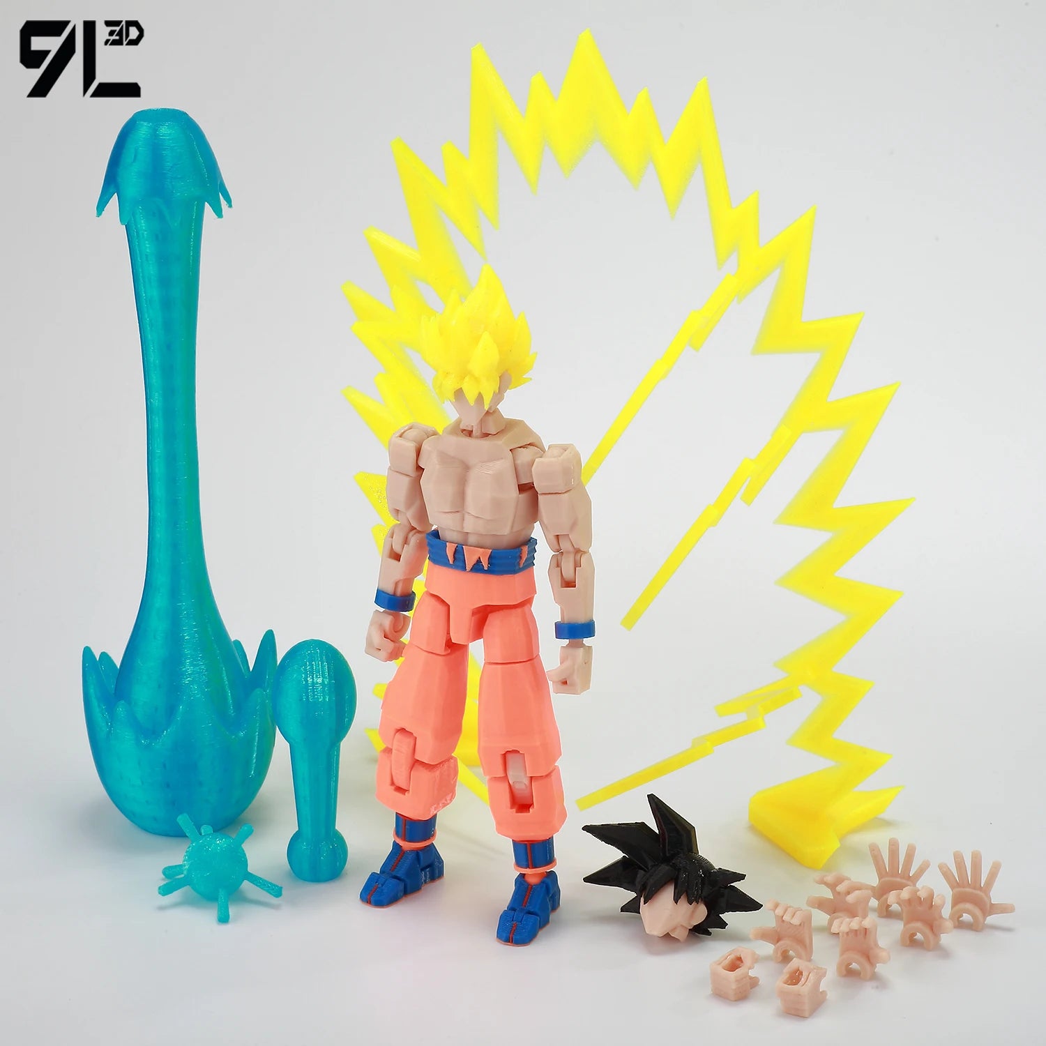9L3D Printed Dragon Ball Son Goku Vegeta Beerus Frieza Anime Lucky13 Dummy13 Titan13 Action Figures Multi-Jointed Movable Toys