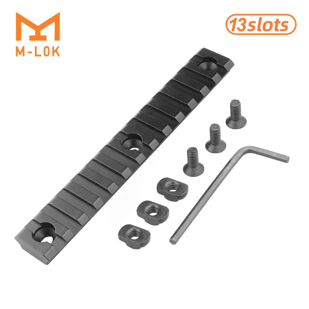 Hunting Tactical Picatinny Rail 3-13Slots 20mm Aluminum Rail Adapter Mount for Keymod / M-LOK System Handguard Scope Mount Base