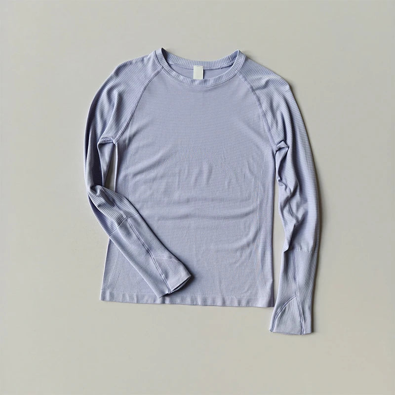 Women's Outdoor Sports Shirt Yoga Wear Fitness T-Shirt Running Workout Top Female Long Sleeves Sportswear Exercise Gym Clothing