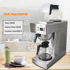 Commerical Coffee Tea Brewer Maker American Coffee Machine Hot Plate Full-Automatic With Coffee Pot Coffer Maker