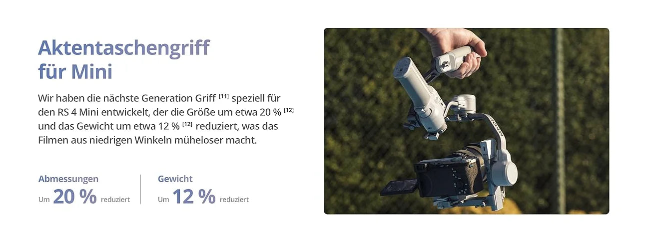 DJI RS 4 Mini Smart Sensitive Tracking Works With Cameras Smartphones Quick Vertical Change Ready In 1S Handheld Gimbal Camera
