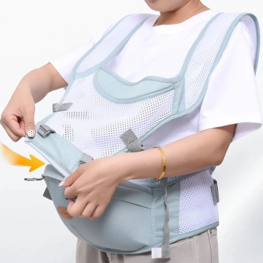 New 2 in 1 Baby Waist Stool Ergonomic Breathable Mesh Baby Carrier Detachable with Hip Seat Infant Baby Hipseat Baby Supplies