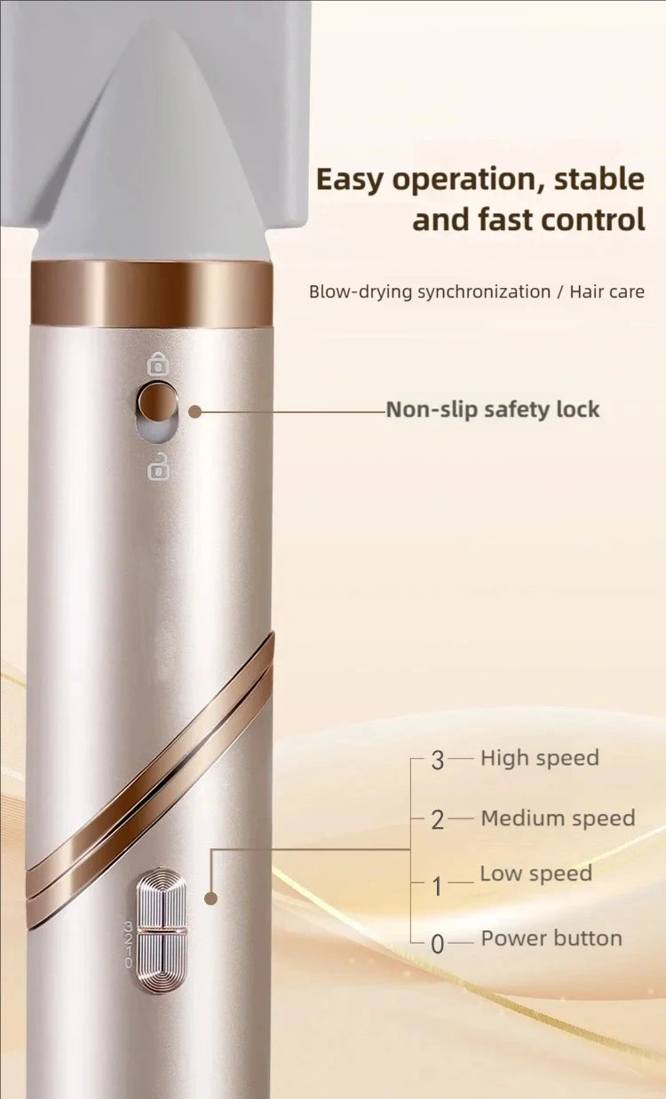 5 in 1 Handle Foldable Hair Dryer Portable Multifunctional Home Hair Dryer Negative Ion Hair Care Curling Iron Personal Styling