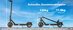 Todimart T3 ABE adult electric scooter, 36V 7.8AH, peak power 500W, 25-35KM, 8.5-inch honeycomb tires, urban electric scooter