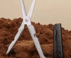 Portable Folding Stainless Steel Scissors, Multifunctional Outdoor Tool for Camping, Hunting and Fishing Survival Gear