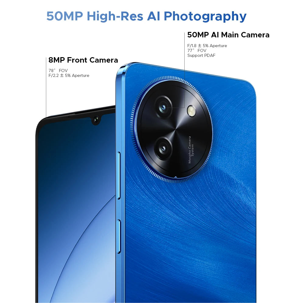 Global Version DOOGEE Note59 Pro+ 5G Smart phone Android 15 6250mAh Battery 6.75'' 120Hz Screen 12GB 512GB AI Camera Cell Phone