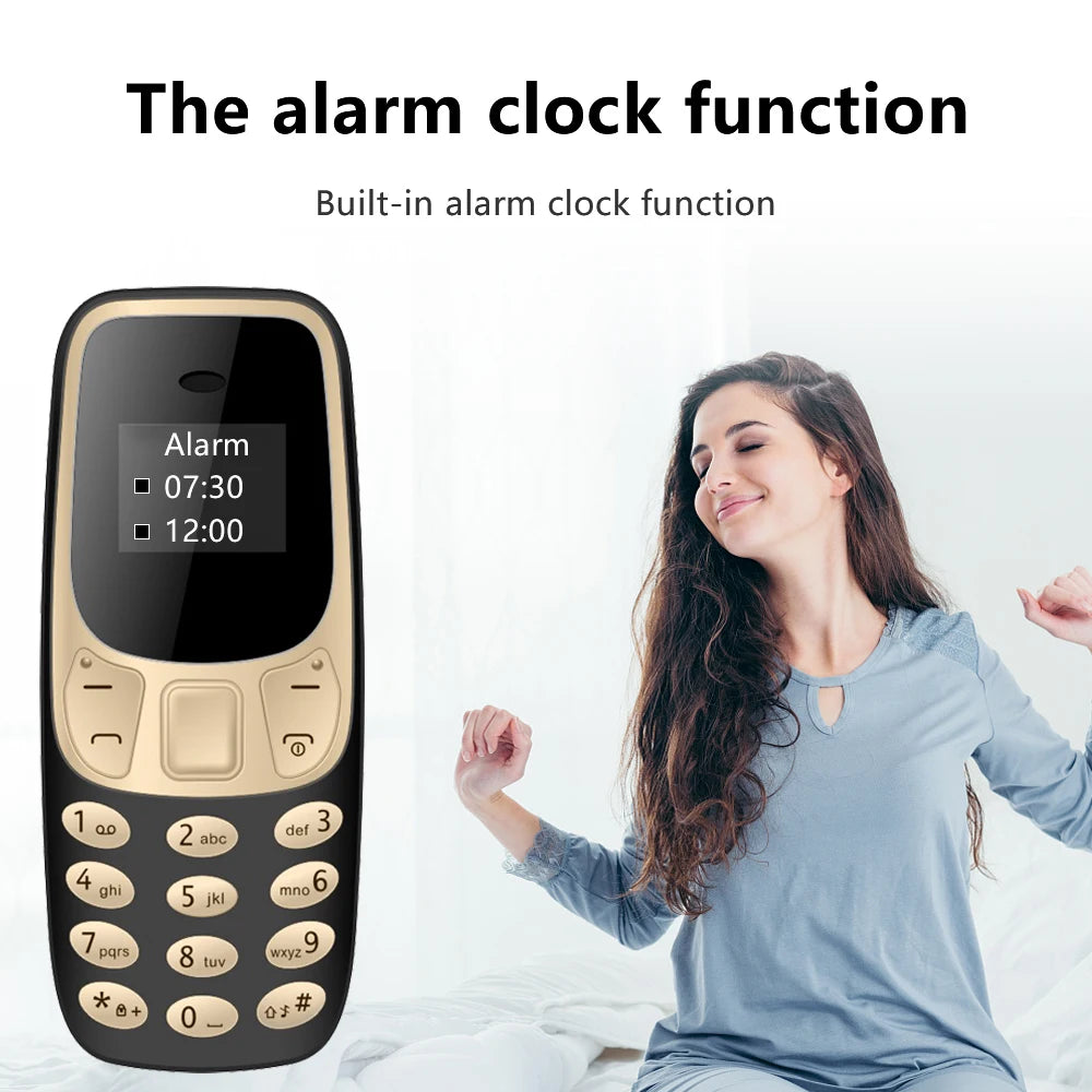 SERVO BM10 Mini Mobile Phone 2 SIM Card Bluetooth Earphone Voice Changer Dialer Low Radiation Sound Recording Small Cellphone
