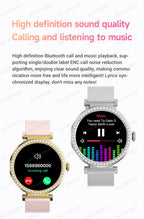 Fashion Zircon Smart Watch 1.46" AMOLED Screen 5.4 Bluetooth Call Heart Rate Temperature Monitoring Women Smartwatch Pedometer