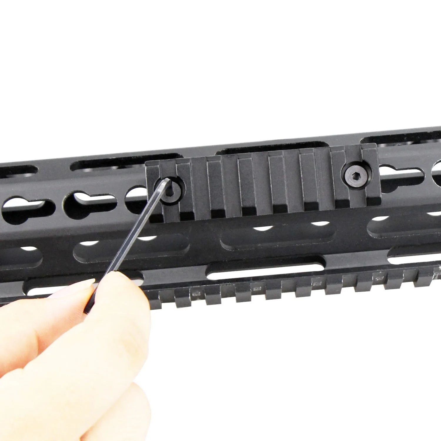 Hunting Tactical Picatinny Rail 3-13Slots 20mm Aluminum Rail Adapter Mount for Keymod / M-LOK System Handguard Scope Mount Base