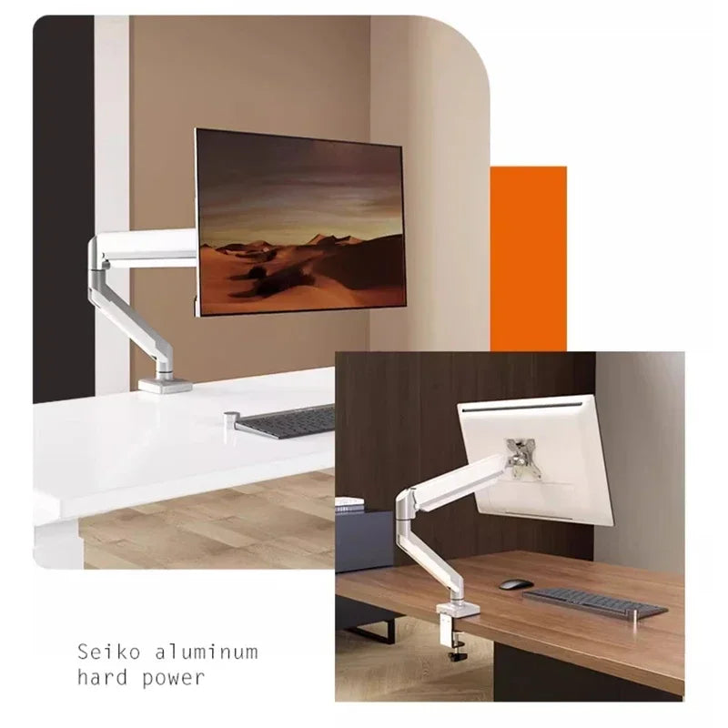 Single Monitor Mount Stand Up to 32 Inch 19.8lbs Universal VESA Desk Bracket Height Adjustable Computer Screen Holder