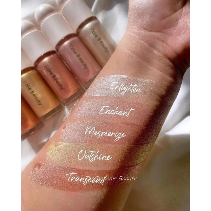 Rare Beauty Powder Highlighter Blush Water Light Shimmer Waterproof Long Last Face Illuminator Brighten Light Liquid Highlighter