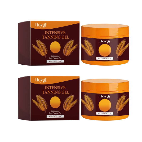 Sunless Tanning Gel Intensive Self Tanner Face Body Natural Bronzer Wheat Moisturizing Hydrating Summer Sunbed Self Fake Tan Gel