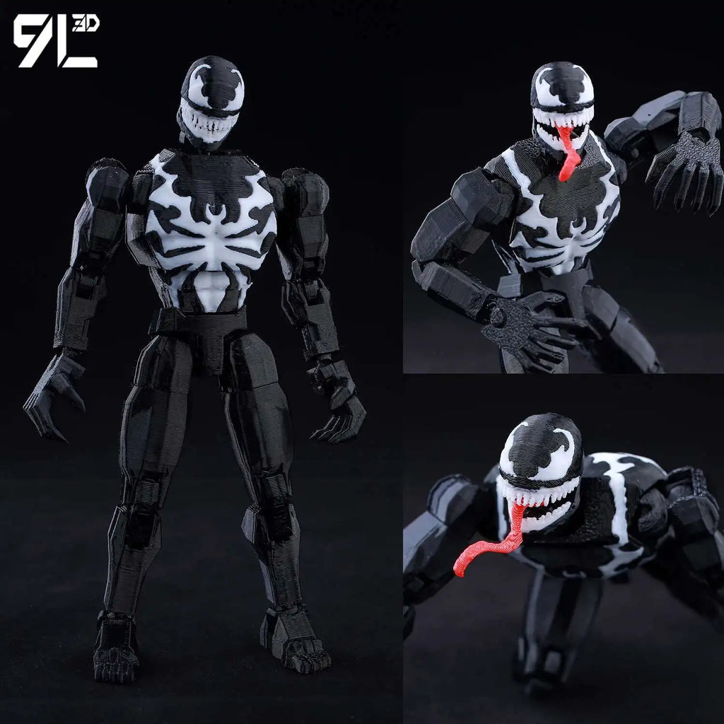 Venom Spider-Man Lucky13 Dummy13 Action Figures - 3D Printed T13 Multi-Jointed Shapeshift Mannequin Anime Collectible Toys
