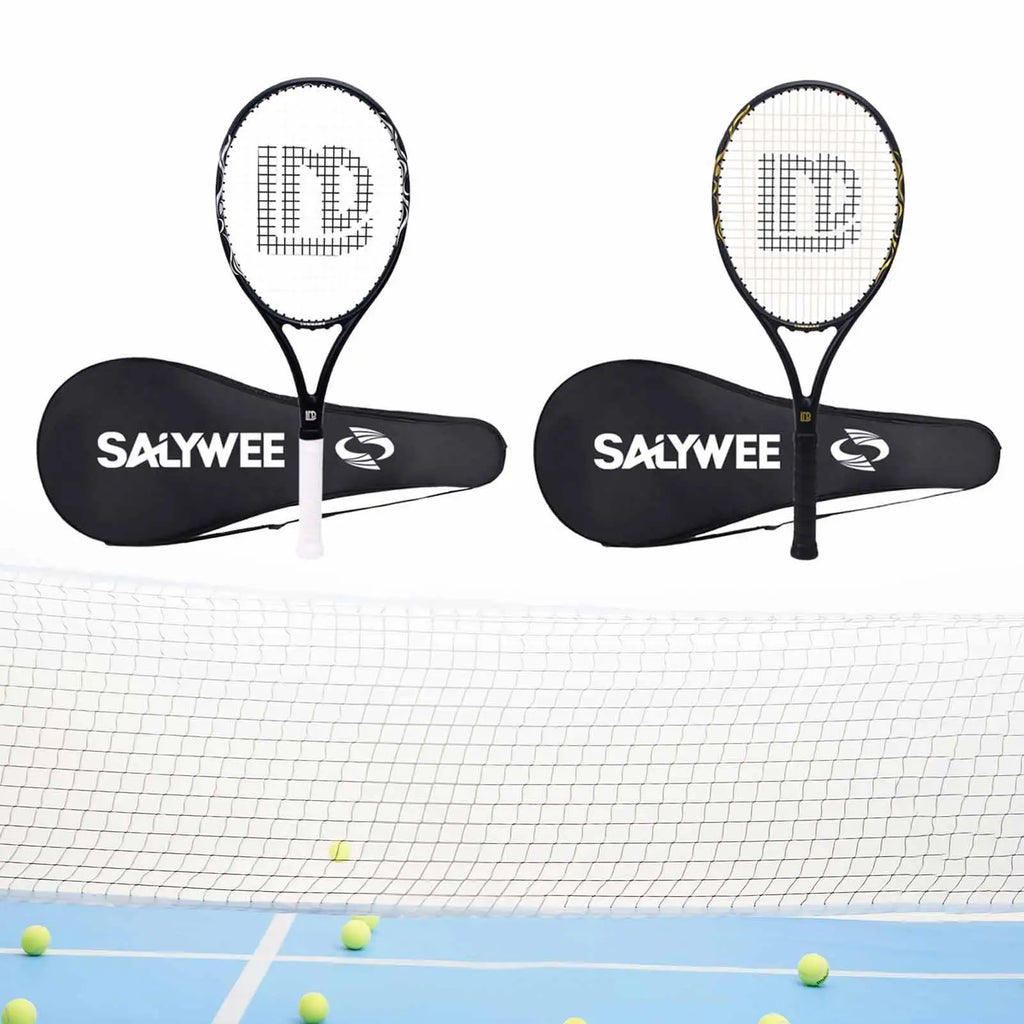 Tennis Racket for Adults Shockproof Professional Tennis Racquet with Carry Bag for Park Garden Backyard Beach Recreational