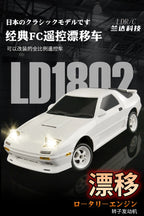 Skymaker AE86 Model LD1801 RX-7 FC LD1802 1:18 RC Drift Car 1/18 2.4G Remote Control ESP Gyroscope LED Mini RC Racing Car Toys