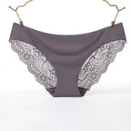 Woman Lace Panties Sexy Transparent Panty Low-Rise Cotton crotch Briefs Plus Size Ladies Underwear Intimates New Hot Sale