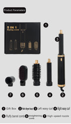 5 in 1 Hair Dryer Brush Hot Comb Set Professional Curling Iron Hair Straightener Styling Tool For Professional Hair Dryer